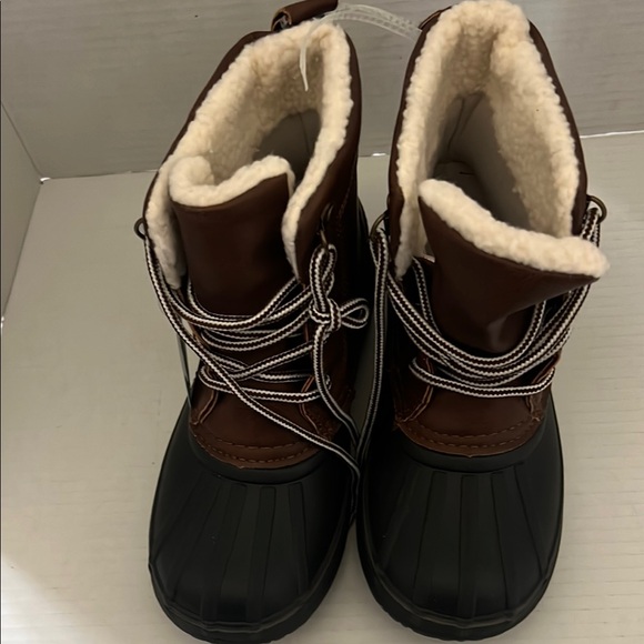 London Fog Kids' Brown and Black Winter Boots - Picture 2 of 7